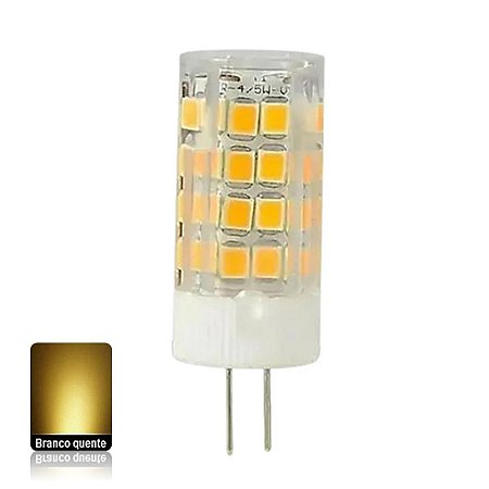 Lâmpada LED Halopin G4 3W Branco Quente 220v