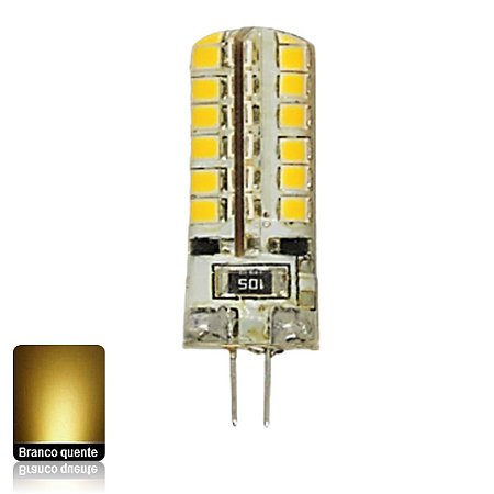 Lâmpada LED Bipino G4 Siliconada 2 W Branco Quente 220v - Mini