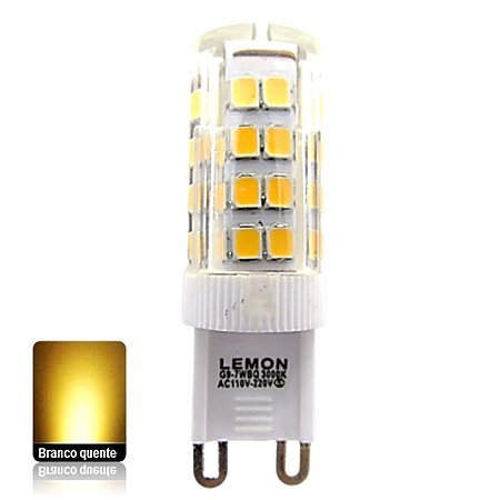 Lâmpada LED Halopin G9 7W Branco Quente 220v