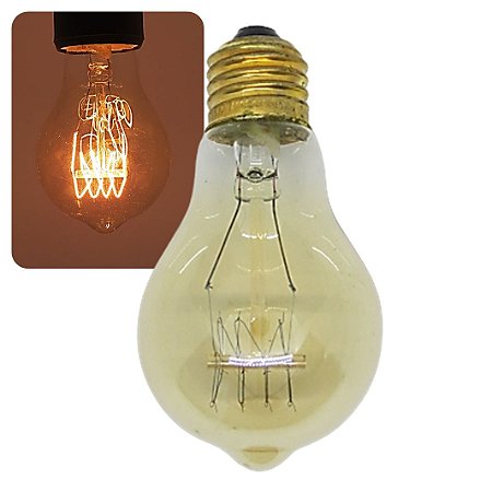 Lâmpada 40W A19 Filamento Carbono Decorativa 127V