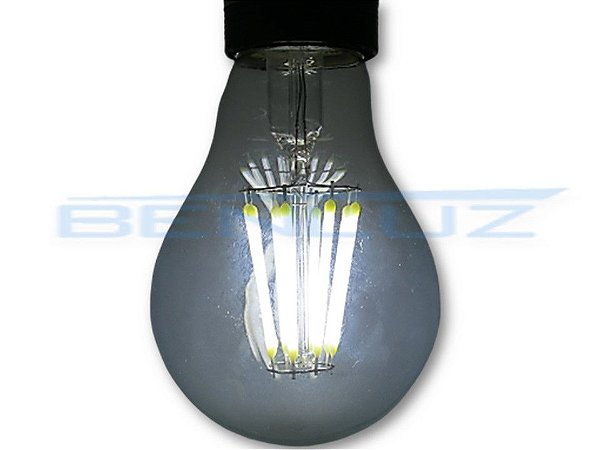 Lâmpada Bulbo LED 8W A60 Filamento Branco Frio Bivolt