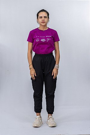 CALÇA FIT FEMININA PRETA