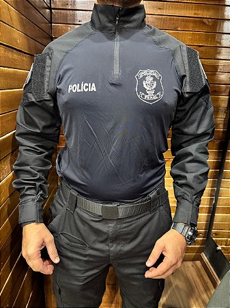 COMBAT SHIRT PRETA PPGO MASCULINA