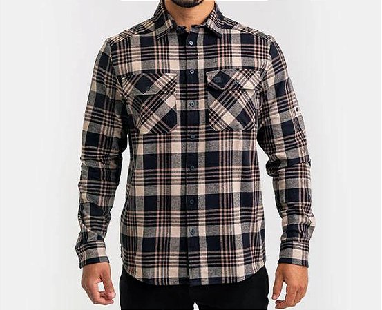 CAMISA INVICTUS LUMBERJACK RELIEF CAQUI