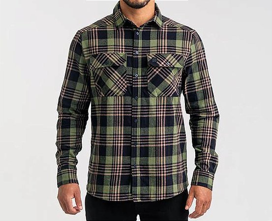 CAMISA INVICTUS LUMBERJACK RELIEF VERDE