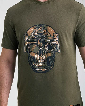 CAMISETA ESTAMPADA CONCEPT INVICTUS OLD SKULL LEGACY SERIES VERDE