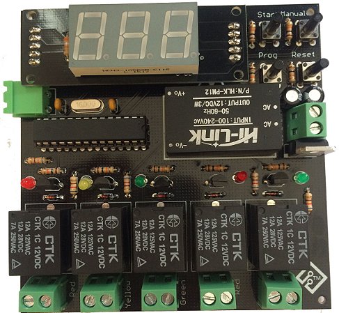 Placa Controle De Semáforo- 1 Via + 1 Pedestre - Autopista