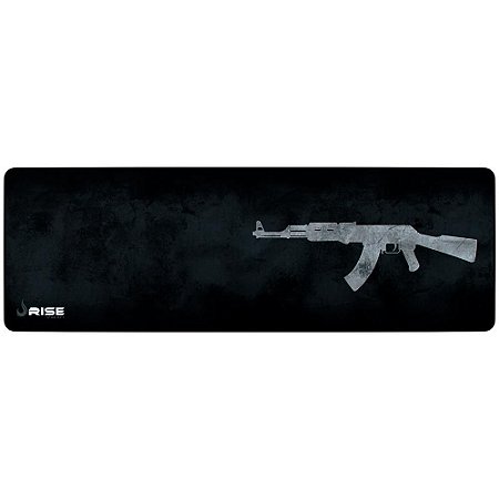Mousepad Gamer Rise Mode AK47 Speed Extra Grande 90x30cm Borda Costurada - RG-MP-06-AK