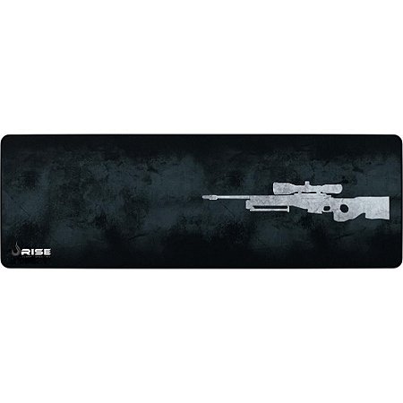 Mousepad Gamer Rise Mode Sniper Speed Extra Grande 90x30cm Borda Costurada RG-MP-06-SPG