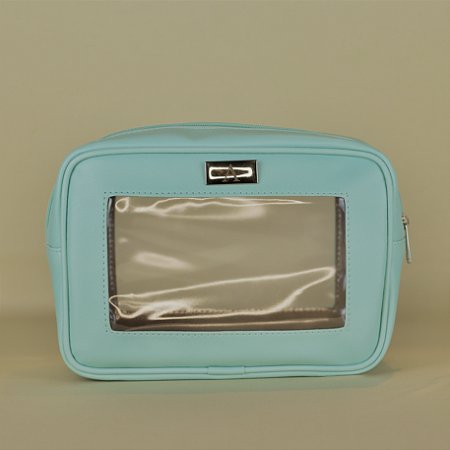 Necessaire Laura M verde água personalizada