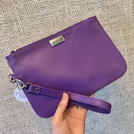 Clutch Natalia roxa personalizada