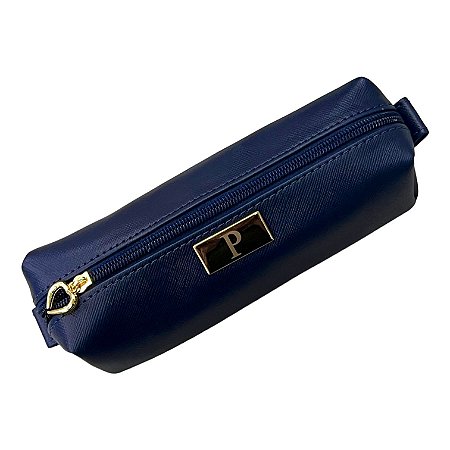 Estojo Giovanna azul marinho personalizado