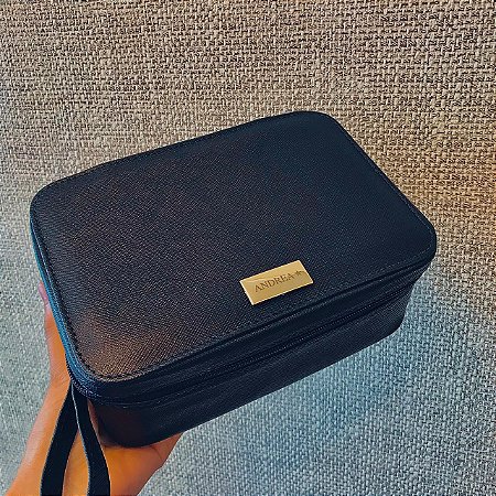 Porta Maquiagem G azul marinho personalizado