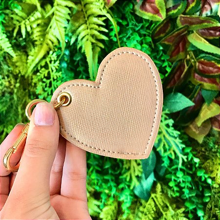 Chaveiro coração nude personalizado