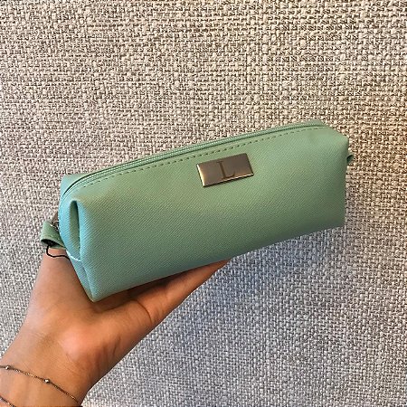 Estojo Giovanna verde água personalizado