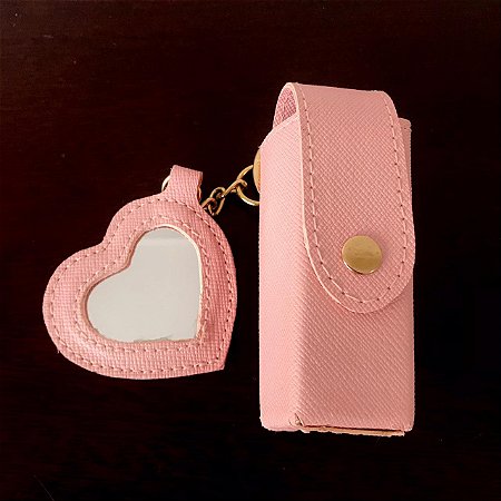 Chaveiro porta Gloss Rosa Blush