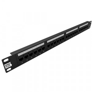 PATCH PANEL SOHOPLUS CAT.5E - 24 PORTAS T568A/B - PROMOCIONAL