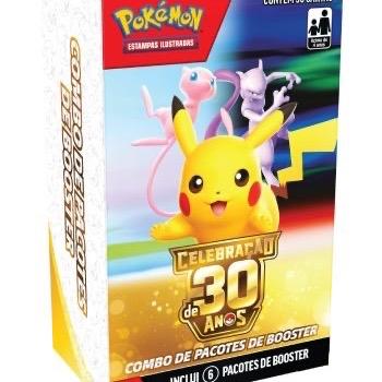 COPAG Pokémon TCG Celebração 30 Anos 2 Mini Booster Box 1 Pikachu Garantido Produto Original para Colecionadores e Jogadores