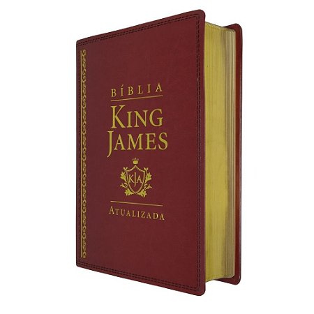 Bíblia De Estudo King James Atualizada Grande Vinho