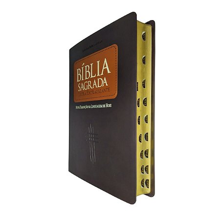 Bíblia Sagrada Letra Extragigante NTLH - Capa Luxo Marrom