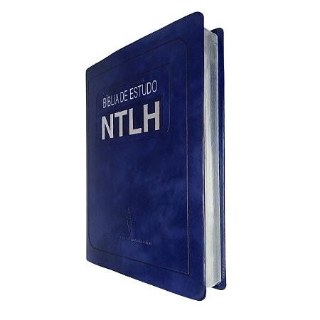Bíblia De Estudo NTLH Grande Capa Luxo Azul - Sbb