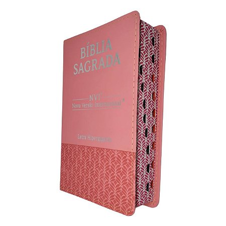 Bíblia Sagrada NVI Letra Hipergigante Luxo Rosa - CPP