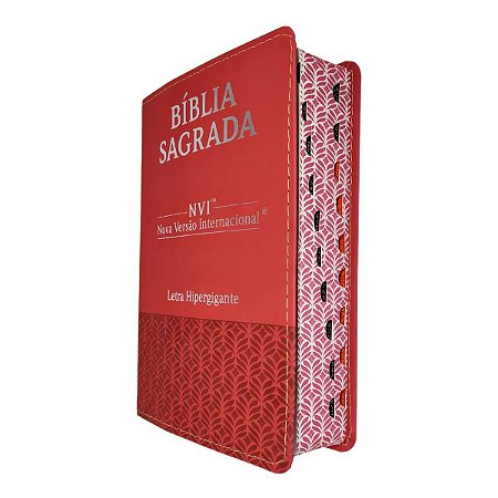Bíblia Sagrada NVI Letra Hipergigante Luxo Vermelha - CPP