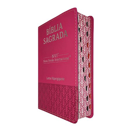 Bíblia Sagrada NVI Letra Hipergigante Luxo Pink - CPP