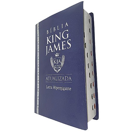 Bíblia King James Atualizada Letra Hipergigante Média Azul