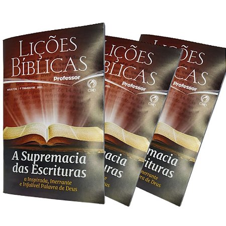 Kit com 3 Revistas Lições Bíblicas Ebd Adulto Professor Cpad