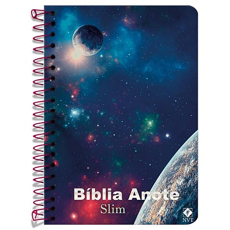Bíblia Anote Espiral NVT Slim Capa Dura Universo