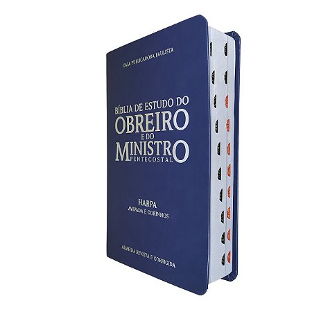 Bíblia de Estudo do Obreiro e do Ministro Pentecostal Azul
