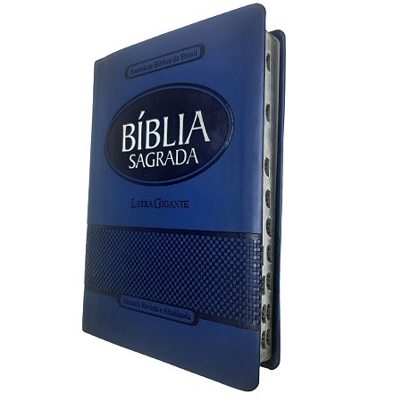 Bíblia Sagrada Letra Gigante Ra Azul Sbb