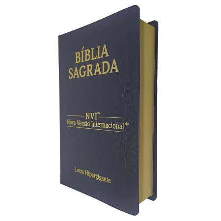 Bíblia NVI Capa Luxo Coverbook Preta Letra Hipergigante - CPP