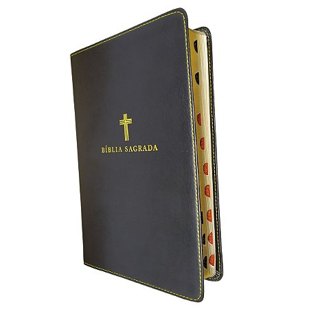 Bíblia Sagrada ACF Capa Luxo Soft Preta Letra Grande Índice