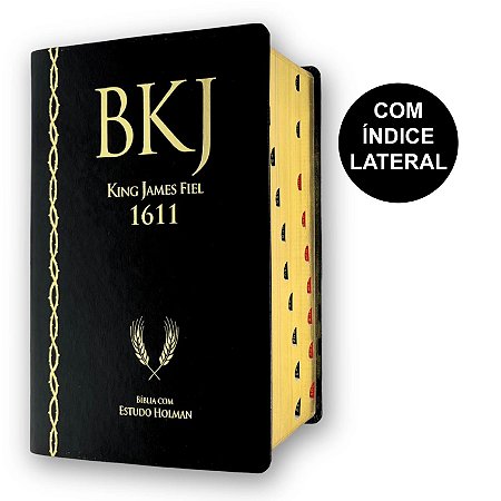 Biblia de Estudo King James Holman Preta | BKJ 1611 Índice | Bvbooks