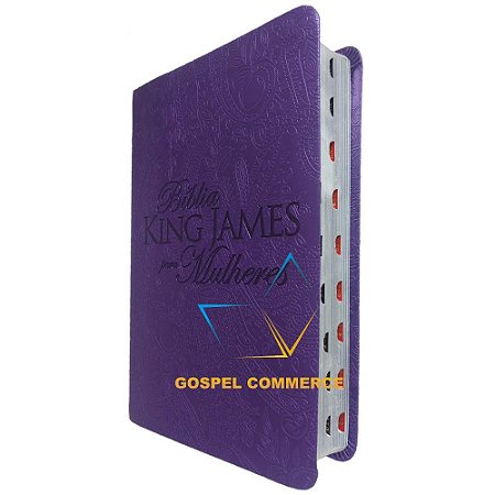 Bíblia King James Para Mulheres - Roxa Com Índice - Bv Books