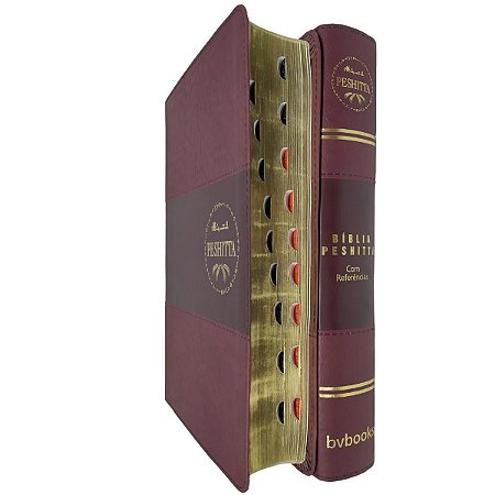 Bíblia Peshitta Vinho Com Referências - BVbooks