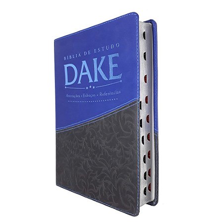 Bíblia de Estudo Dake Com Índice - Azul com Preto - Atos