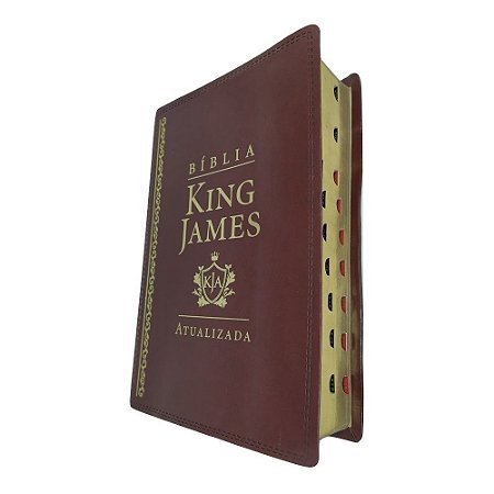Bíblia De Estudo King James Atualizada Grande Marrom Índice