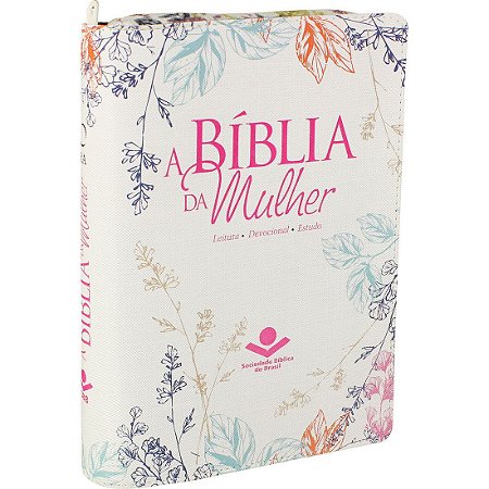 A Bíblia da Mulher RA Com Índice e Zíper - Luxo Florida Sbb