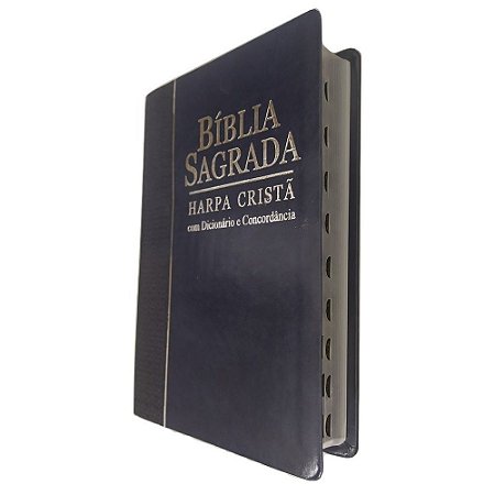 Bíblia Sagrada Concordância, Dicionário e Harpa Cristã Azul