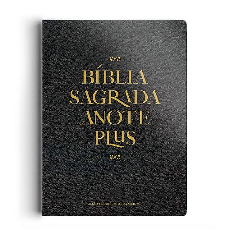 Bíblia Anote Plus ARC Semi Luxo - Preta
