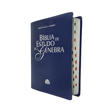 Bíblia De Estudo Genebra RA - Grande - Luxo Azul - Sbb