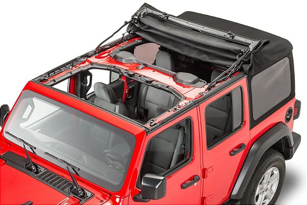 Capota lona Jeep Wrangler JLU 2019-2023 Preta Premium