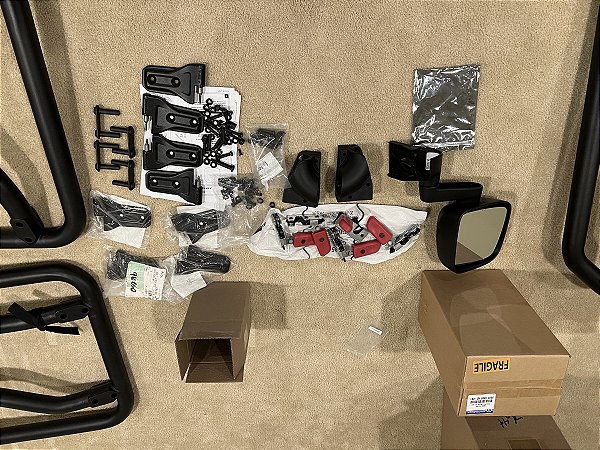 Portas tubular do Jeep Wrangler JLU e Jeep Gladiator JT 2019-2024 mopar 77072498AC