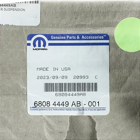 Par amortecedor Jeep Grand Cherokee 3.6L 3.0L 2011-2021 68084449AB