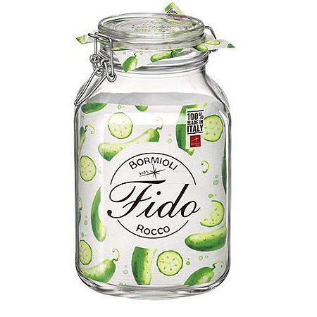 Pote de Vidro com Tampa Hermético Fido 3000ml Bormioli Rocco