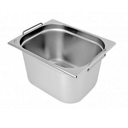 Cuba Gastronômica GN 1/2 com Alça 200mm Inox 201 Zahav