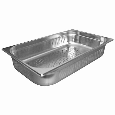 Cuba Gastronômica  GN 1/2 Perfurada 65mm Inox 201 Zahav